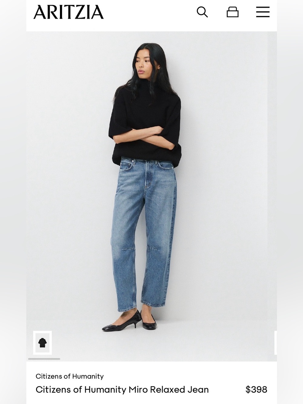 Citizens of Humanity Miro Relaxed Jeans - Light Blue